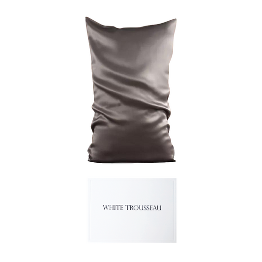Aurelie Pure Silk Pillowcase | Coffee