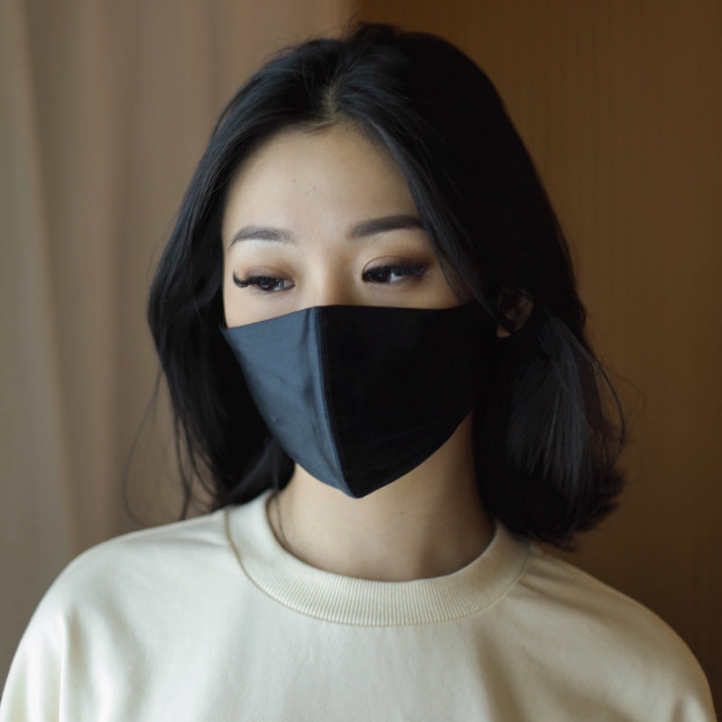 This was created because I was experiencing consistent breakouts on my lower face and jawline from wearing disposable masks. After consistent wear of our mulberry silk masks since March 2020, my mask-ne has cleared up a lot.