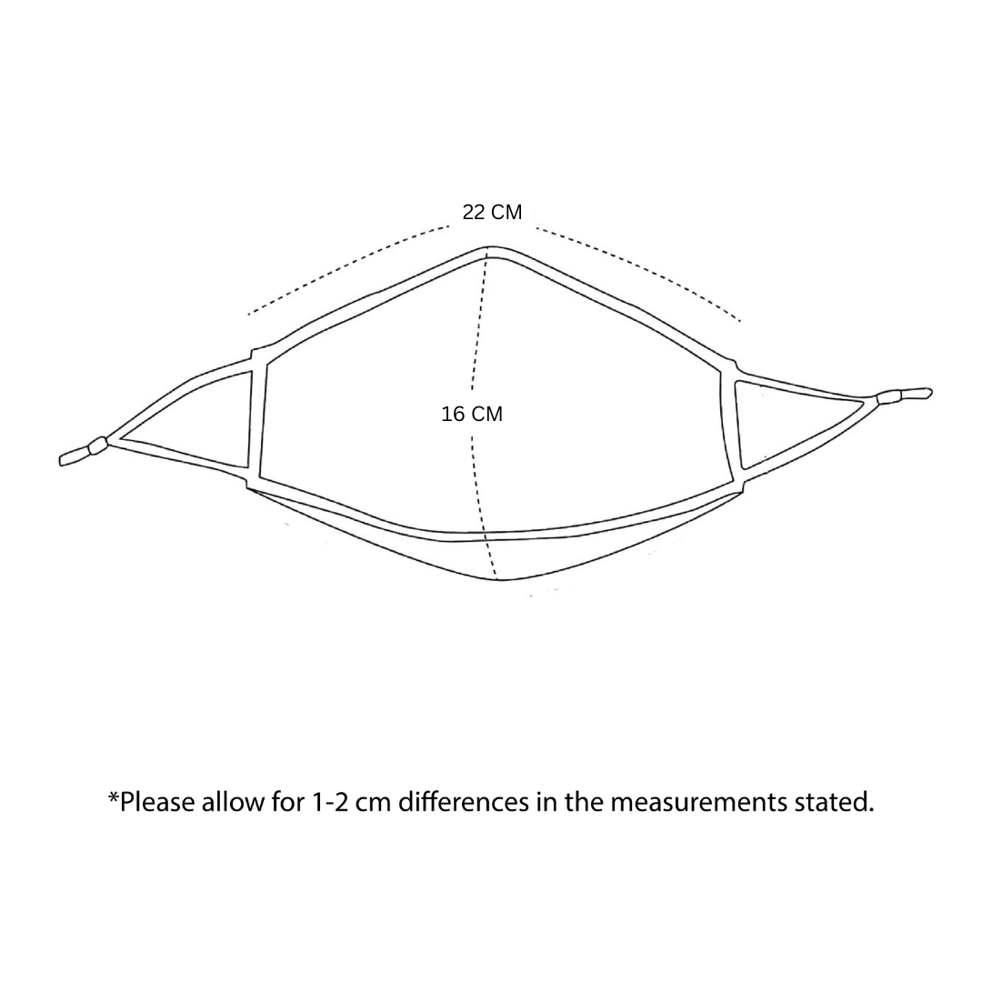 Mulberry Silk Mask Size Measurements