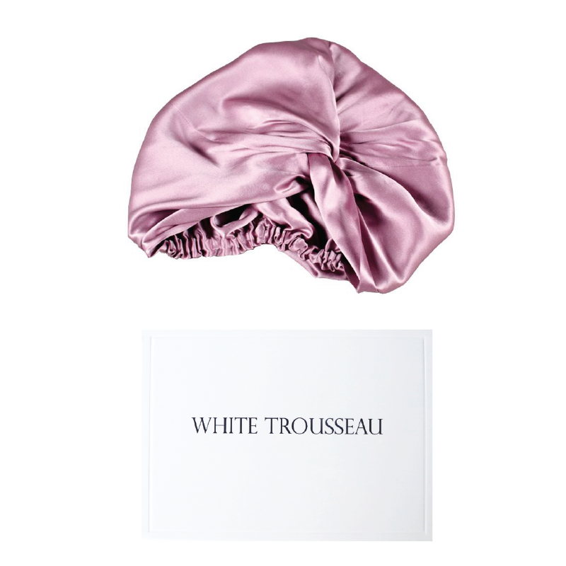 Silk hair turban comes in a beautiful package. A good use to store your silk products.