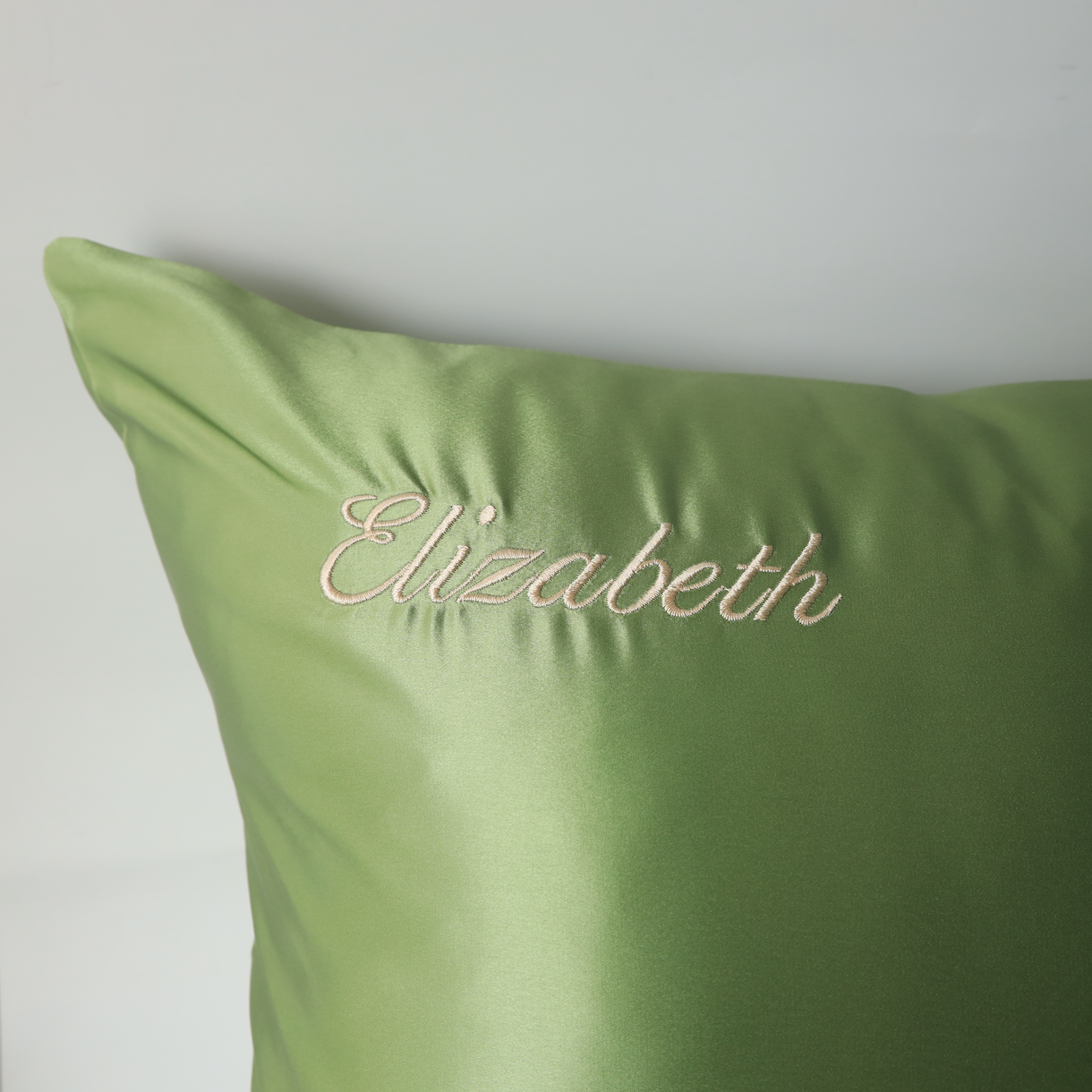 Aurelie Pure Silk Pillowcase | Sage Green
