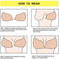 Silicone 3D Push up Bra Cups How To Wear Guide.