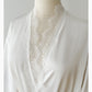 Classic Bride White Silk-Satin Robe