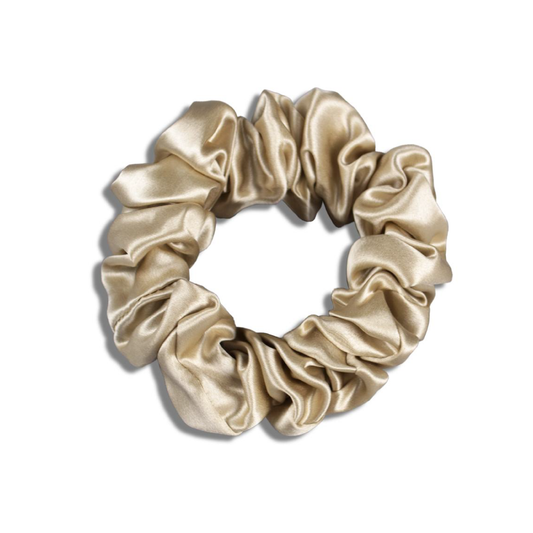 Style it up with our luxurious silky scrunchies that makes a perfect accessory to go with anything. Mulberry silk is 100 percent natural. Our beautiful mulberry silk scrunchies glide over hair in a loving embrace that eliminates frizz, wrinkles, and knots while reducing hair damage. Say goodbye to breakage and welcome to healthy hair when worn on a daily basis.