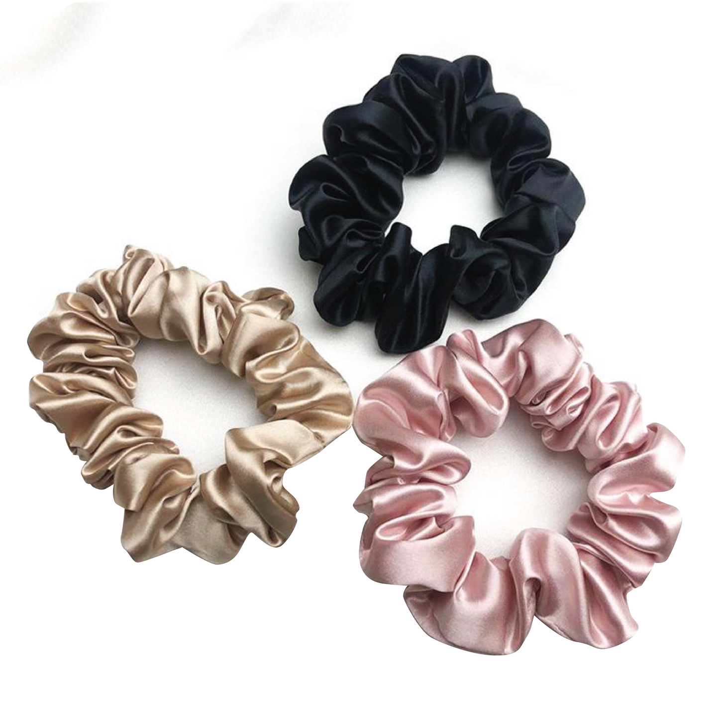 Available in 3 essential colours, this set of mulberry silk scrunchies will protect your hair and provide an affordable solution to your hair troubles. Or gift it to a dear friend, whom you know is suffering from dry and damaged hair.